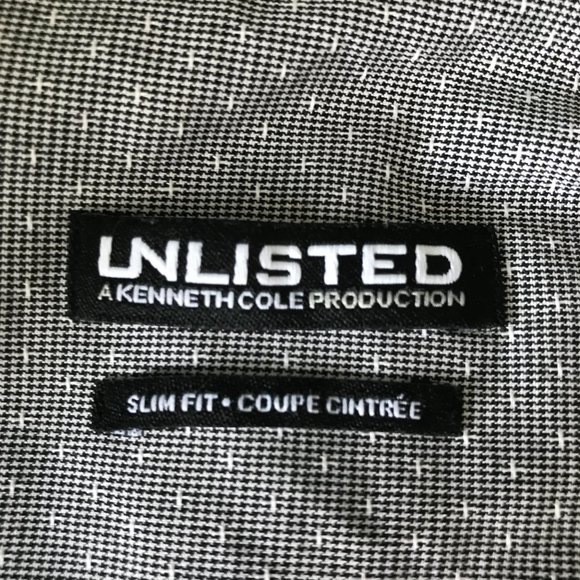 Unlisted kenneth Cole Grey & White Dress Shirt - Picture 6 of 8